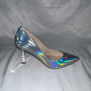 NWOB Steve Madden Size 9 Holographic Heels - Pumps 3.5” High B3